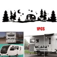 thumbnail image 2 of MYG Black Car RV Camper Sticker Motorhome Star Moon Tree Graphic Vinyl Decal 86x22cm, 2 of 5