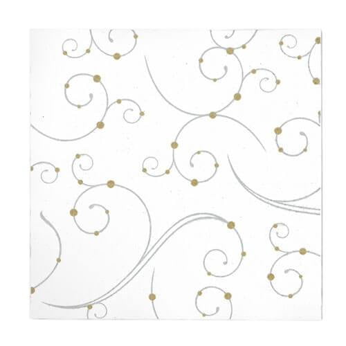EcoQuality Swirls and Pearls Bistro Napkin, Dispenser Napkin Refill, Everyday Napkins, Perfect for Restaurants, Diners, Bodegas & Home (14)
