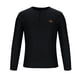 thumbnail image 3 of pstuiky camisas de hombre de manga larga, Camisa deportiva de color liso para hombre con solapa y botones, manga larga, top/camisa con solapa camisetas de hombre xl, 3 of 5
