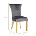 thumbnail image 4 of Gold Legs Tufted Velvet Chairs / Enhance Dining Aesthetics, 4 of 4