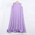 thumbnail image 2 of biudgviw Plus Size Dresses for Women Casual Summer Round Neck Sleeveless Dress Classic Fit Elegant Loose Flowy Dress, 2 of 5