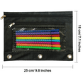 thumbnail image 2 of Pack Estuche para lápices 3 anillos, Estuche para lápices con cremallera Caja Carpeta Bolsa de cosméticos Adepaton Mochilas, Loncheras y Lapiceras, 2 of 5