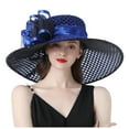 thumbnail image 3 of Kcolen Tea Party Hats Elegant Women's Wide Brim Sun Hat for formal Events Wedding Guest and Garden Tea Party Occasions, 3 of 4