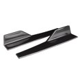 thumbnail image 2 of CUITING Winglet Wing Pair Universal Side Skirt Rocker Splitter Side Winglet Wing Diffuser Car Body Kit Glossy Black 17.7x3.3in Side Splitter Wing, 2 of 8
