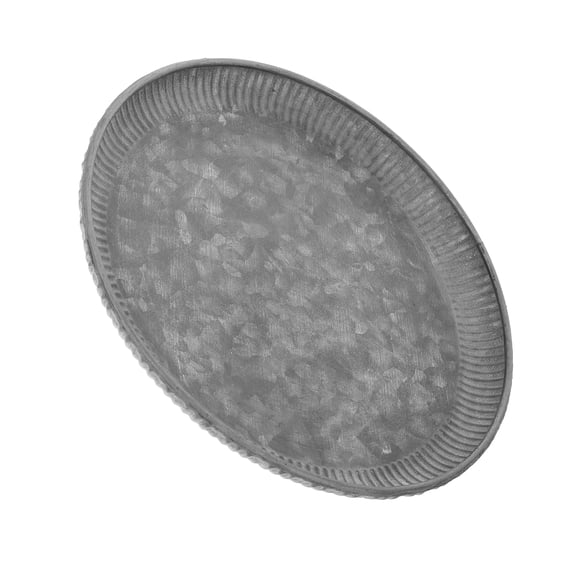 WORGEOUS  Plate Serving Metal Decorative Tray Office Travel