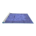thumbnail image 2 of Ahgly Company Machine Washable Indoor Round Oriental Blue Traditional Area Rugs, 3' Round, 2 of 4