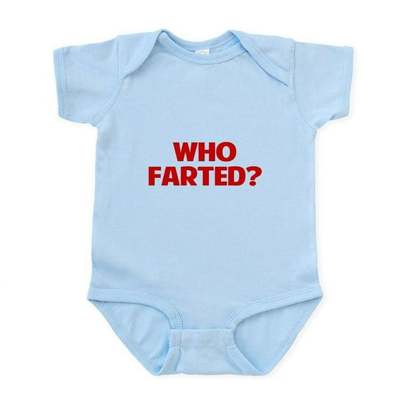CafePress - Who Farted Body Suit - Baby Light Bodysuit, Size Newborn - 24 Months
