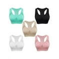 thumbnail image 5 of Topumt Women Seamless Padded Push Up Bra Vest Lady Gym Workout Fitness Yoga Sports Bra Vest Racerback Tank Tops, 5 of 6