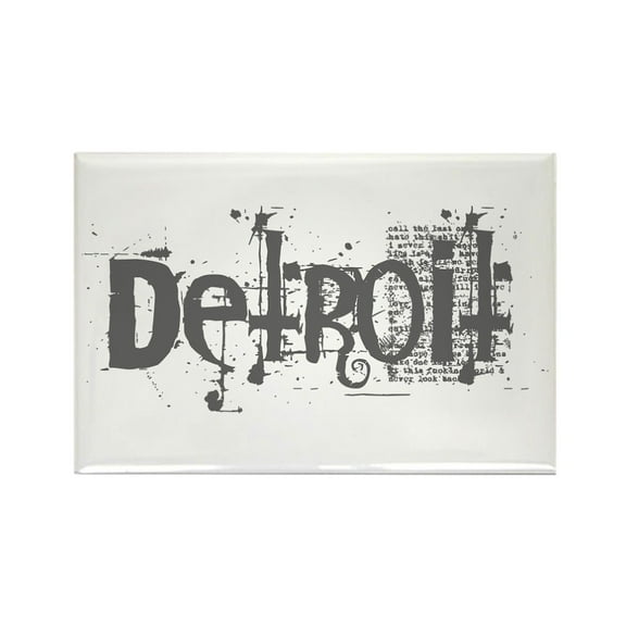 CafePress - DETROIT CS - Rectangle Magnet, 2"x3" Refrigerator Magnet