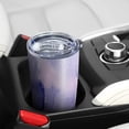 thumbnail image 5 of 20oz Tumbler with Lid and Straw Stainless Purple Marble Steel Vacuum Insulated Water Coffee Tumbler Cup, Double Wall Vacuum Insulated Travel Mug Reusable Tumblers for Ice Drinks, Hot Beverage, 5 of 7