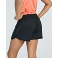 thumbnail image 4 of Real Essentials 4 Pack: Girls Athletic Performance Running Shorts with Drawstring & Pockets, 4 of 6