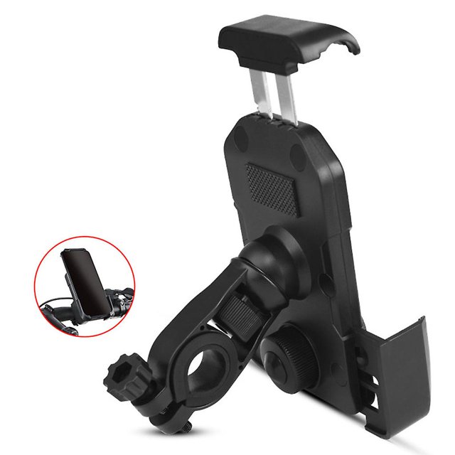 Soporte universal para teléfono de bicicleta de 360 grados, ABS + acero 304, soporte para manillar de bicicleta
