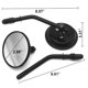 thumbnail image 5 of Kenally Paquete de 2 espejos para motocicleta, rotación de 360 ​​°, vista trasera, antigolpes, plegable, visión gran angular, repuesto de piezas Accesorios para motos Kenally VI002043-00B, 5 of 6