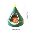 thumbnail image 4 of Rvkxad Winter Warming Pet Kennel, Removable Washable Dog Cat Bed, Christmas Tree Cave Bed for Small Medium Pets Indoor, 4 of 7