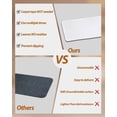 thumbnail image 4 of White Stair Treads for Wooden Steps Indoor Runner Rug Carpet, Pure White Solid Color Simple Minimalism Art 4 Pieces Peel and Stick Staircase Step Treads Covers Washable Throw Door Mats, 30"x8", 4 of 5