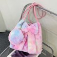 thumbnail image 3 of Ms. Tote Otoño Invierno Coreano Felpa Suave Libre Pequeño Bolso para Las Mujeres Compras, 3 of 9