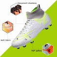thumbnail image 5 of Botas de fútbol para hombre, zapatillas de entrenamiento de fútbol de caña alta, zapatillas profesionales para exteriores, zapatillas de competición para atletismo, unisex, 5 of 5