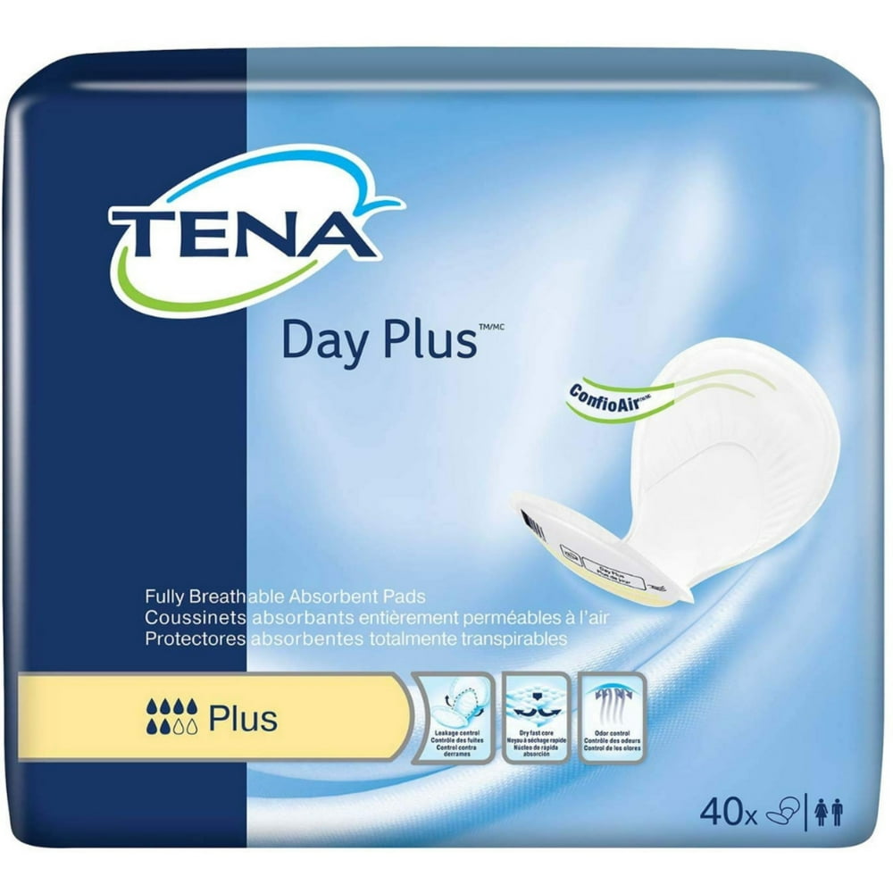 TENA Absorbent Pads Day Plus 40 Each (Pack of 2)