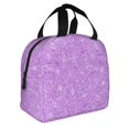 thumbnail image 2 of Kuqiui Lilac Glittering Print Lunch Bag Lunch Box for Women & Men,Large Capacity Insulated Lunch Bag for Adult,Leakproof Reusable Lunch Tote Bags for Work/Office/Travel/Picnic, 2 of 8
