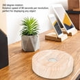 thumbnail image 4 of Wood Light Display Base, Battery Powered Round  LED Rotating Display Base  for Resin Objects, 4 of 7