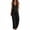 Black#plus size jumpsuits for women summer, variant on Jumpsuits for Women Dressy Plus Size Baggy Casual Cotton Linen Jumpsuits Dressy Oversized Wide Leg Sleeveless Ruffled V Neck Button Boho Overall Romper with Pockets Yellow,L