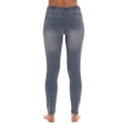 thumbnail image 3 of Just Love Women’s Ripped Denim Jeggings – Stretch Pull-On Jean Leggings, Skinny Fit Jegging Pants (Light Ripped Denim, Small), 3 of 3