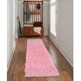 thumbnail image 2 of Linon Home Decor New Flokati Area Rug Collection, Pastel Pink, 2.33 x 8.5, 2 of 5