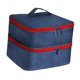 thumbnail image 5 of Bolsa de almacenamiento, bolsa de transporte con asa, contenedor, organizador de esmalte de uñas, estuche con bolsillo con cremallera para herramienta rojo azul, 5 of 10