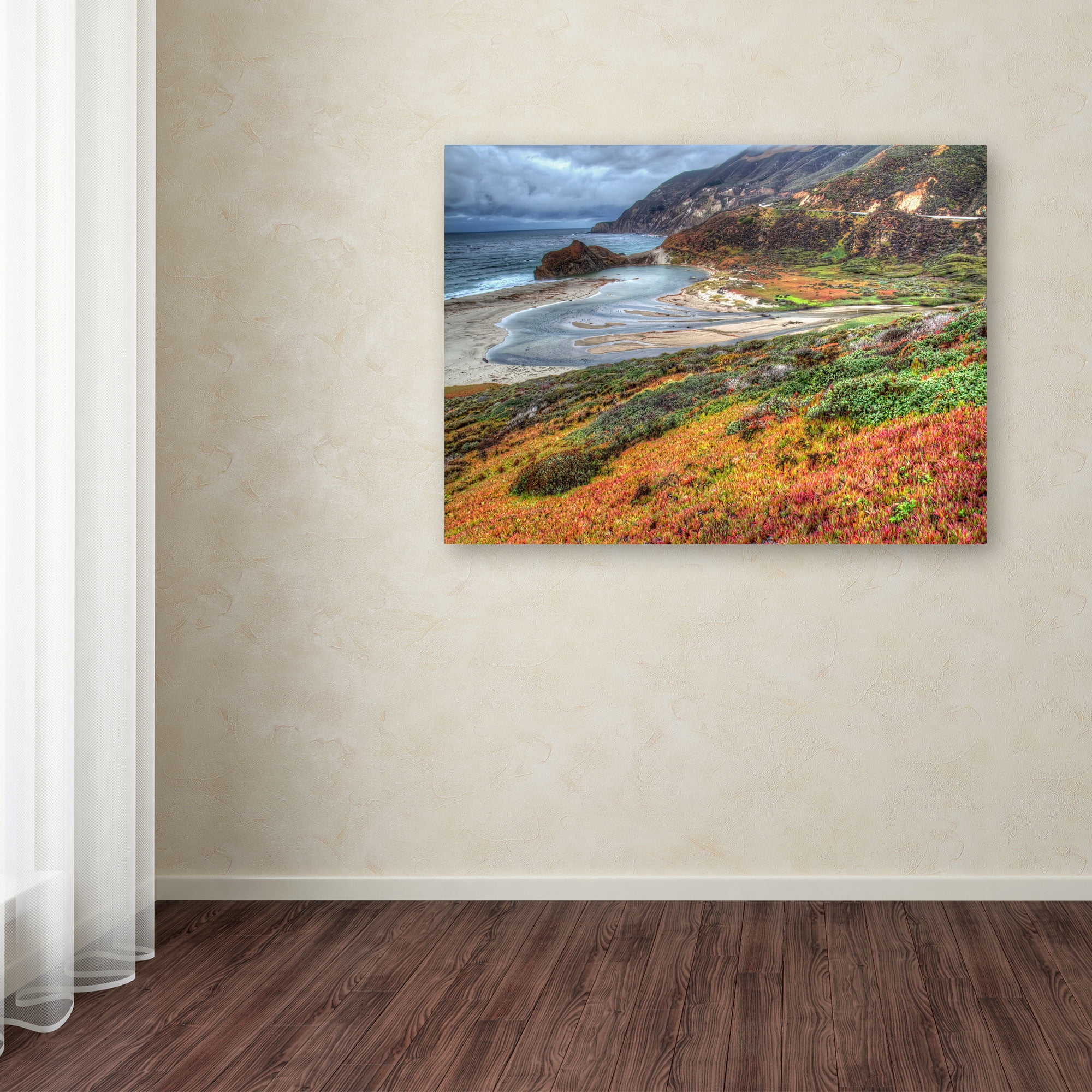 Trademark Fine Art "Bigsur California" Canvas Art by Pierre Leclerc