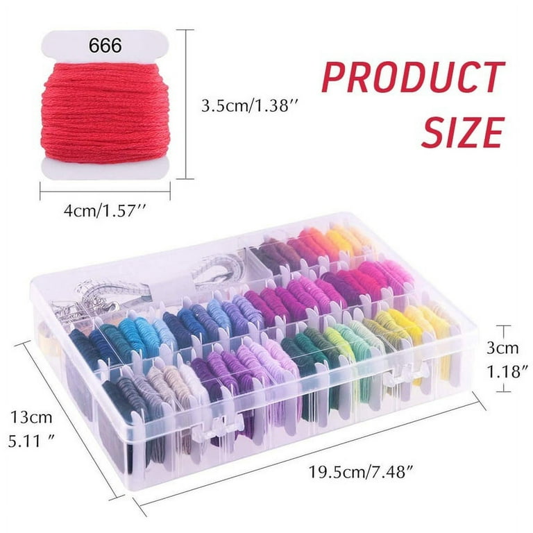 Txkrhwa 158PCS Embroidery Floss Set Cross Stitch Threads Kit with
