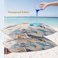 thumbnail image 4 of Lumbar Pillow Covers 20x12 Inch Set of 2, Ombre Blue Brown Waterproof Outdoor Pillow Covers, Summer Abstract Coastal Ocean Beach Wave Decorative Cushion Pillowcases for Couch, Sofa, Bed, Patio, 4 of 9