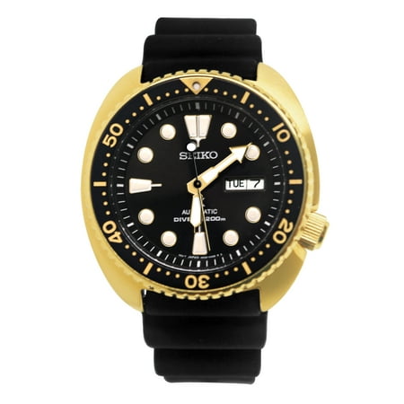 - SRPC44 Prospex Automatic Black Gold Day Date Silicone Band Watch New