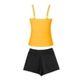 thumbnail image 5 of Ahdbta Women's Two Piece Swimsuits Tummy Control Tankini Scoop Neck Tank Top with Shorts Bathing Suits Modest Swimwear, 5 of 6