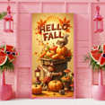 thumbnail image 6 of Autumn Theme Hello Fall Banner Thanksgiving Decor Maple Leaves Decoration Squirrel Pumpkin for Seasonal Celebration Outdoor Decor Indoor Decor, 6 of 9