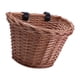 thumbnail image 1 of Cesta de mimbre para bicicleta, portabebés delantero para mascotas, impermeable, con PU ajustable 30cmx23cmx22cm, 1 of 9