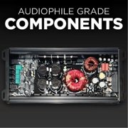 NVX NDA15001 Monoblock Car Amplifier 3000W Peak N-Series Class-D 1-Ohm Stable with Remote Bass Knob