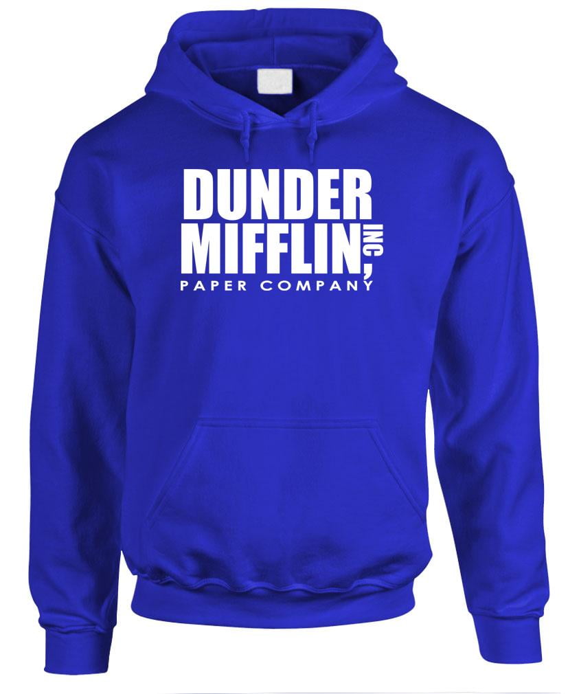 The Creating Studio Adult Dunder Mifflin Hooded Sweatshirt Distressed Design