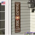 thumbnail image 4 of My Word! Welcome To The Cabin Porch Board Welcome Sign & Porch Leaner for Front Porch Deck Patio or Wall - Indoor Outdoor Farmhouse Rustic Vertical Home Decor 8"x46.5", 4 of 5