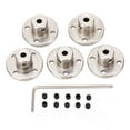 thumbnail image 2 of Rigid Flange Shaft Coupling, 5pcs Flange Shaft Coupling Electroplating Fine Crafted  For Hardware For Mechanical Transmission, 2 of 8