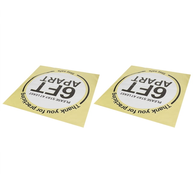 Removable Floor Sticker, 6 Feet Easy To Paste Easy To Use Floor Sticker, for Everyday Use Outdoor Restaurants Indoor