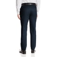 thumbnail image 2 of Boltini Italy Men's Flat Front Slim Fit Slacks Trousers Dress Pants (Navy, 44x32), 2 of 2