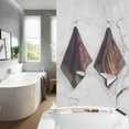 thumbnail image 6 of SKYSONIC Ethereal Burgundy Rose Hand Towels 2 Pack, Cotton Bath Towel for Drying Face Hands Body ,Absorbent Lightweight Towels for Bathroom Ktichen Travel Gym, 16"x28", 6 of 7