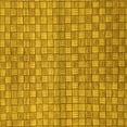 thumbnail image 1 of Ahgly Company Indoor Square Abstract Yellow Modern Area Rugs, 5' Square, 1 of 4