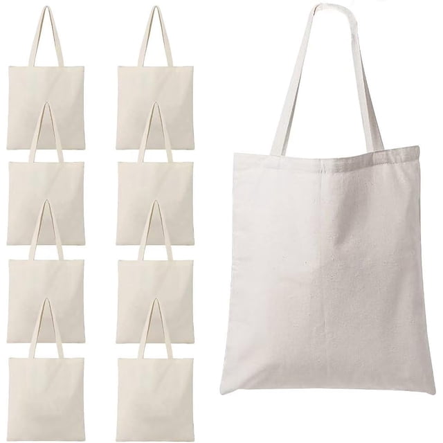 8Pcs Tote Bag de Manta Cruda 40 X 35 cm Algodón,Paquetes de Bolsas Tote Bag De Manta Cruda 100% Algodon,Bolsa reutilizable de tela,Bolsas por mayoreo,Bolsas Tote Bag para pintar,Tote bags Ecológic (8)
