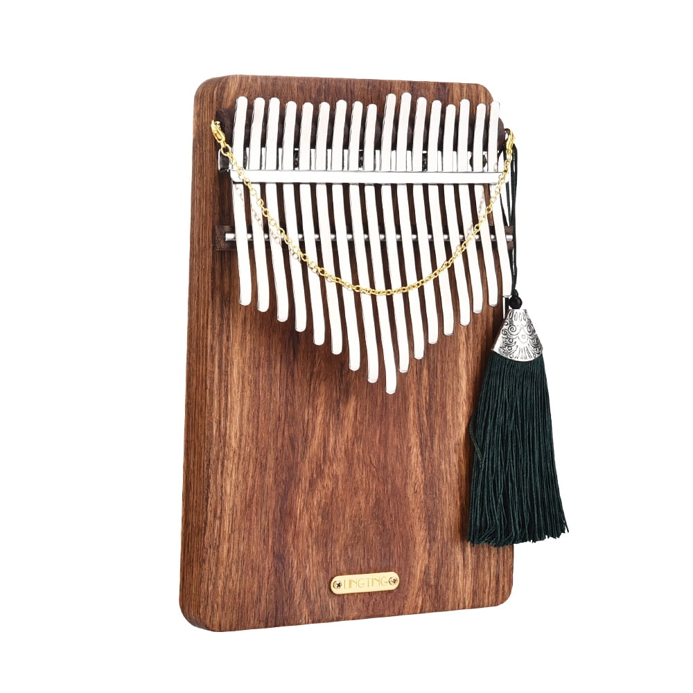 Thumb Piano,Sanza Wood 17 Key Wood Material Thumb Piano And Stickers Book Stickers Ideal And Portable Thumb Hammer Pickup Chain Decoration 17-key Portable Stickers Hammer Carry K17p -