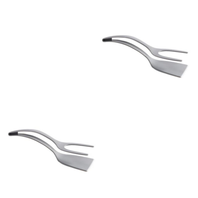 kurtrusly Compagnon de Cuisine Polyvalent Spatule Réversible et Pinces Multifonction Grand Application Gris Ensemble de 2