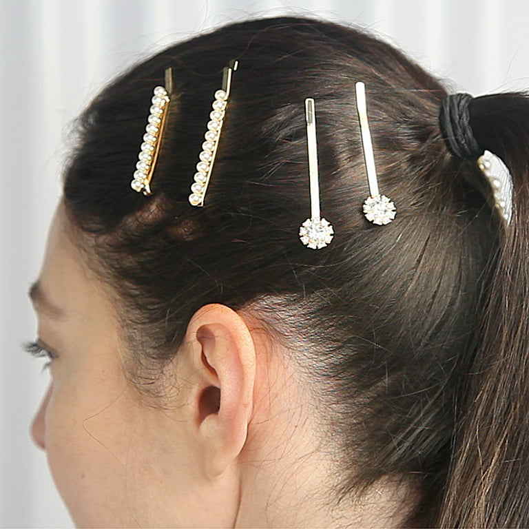 The Hair Edit Jeweled Pins, Pearl Bobby Pin Set