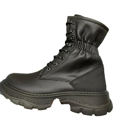 

Women s Chunky High Heel Boots Vintage Chelsea Ankle Boots Warm Ankle Booties Waterproof Comfortable Slip On Outdoor Winter Shoes for Women