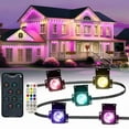 thumbnail image 3 of Eaves Lights Smart RGB Permanent Outdoor Lights DIY Colors Waterproof Eaves Lighting for Christmas Halloween Holiday Daily Decor, 3 of 9