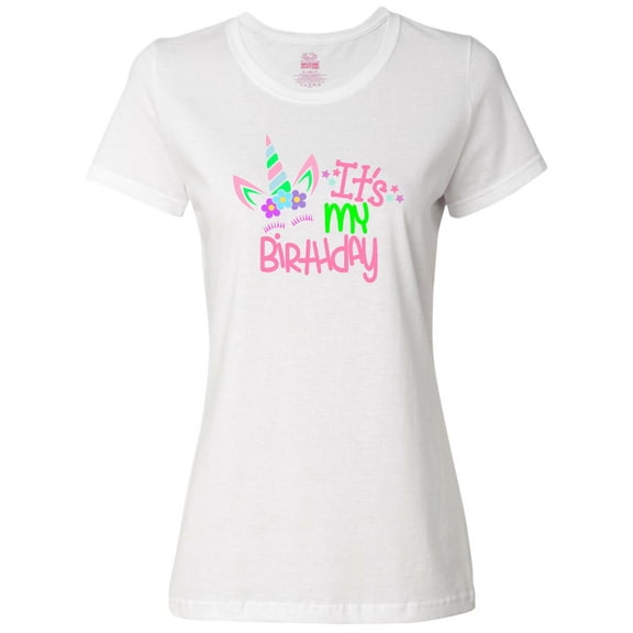 Inktastic It's My Birthday Unicorn Women's T-Shirt